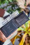 Zoozie Bags Cartera para Hombre de Piel Auténtica con Bloqueo RFID - Negro